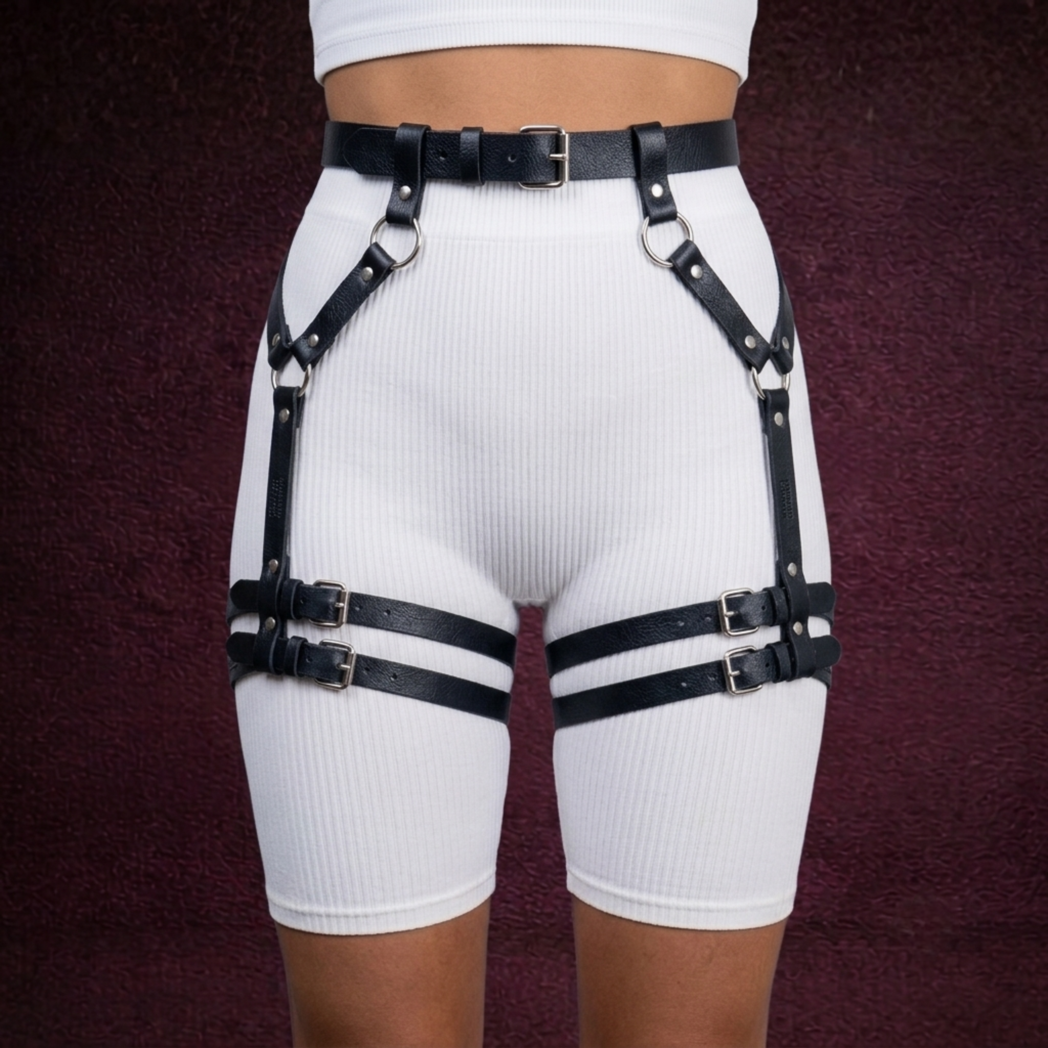Double Thigh Garter Belt